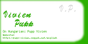 vivien pupp business card